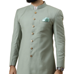 Classic Moss Green Achkan for Men | Elegant Ethnic Wear | Jaipurio
